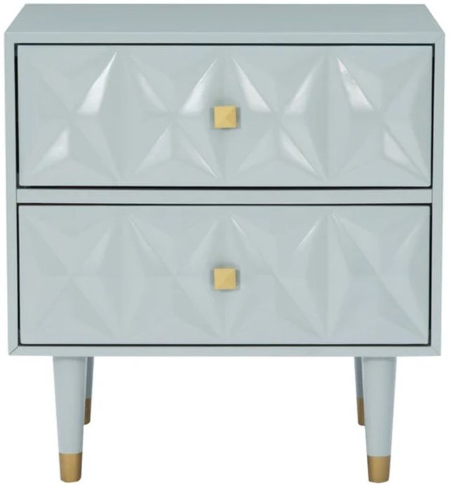 Linon Geo Gray Nightstand-1