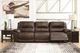 Signature Design by Ashley® Dunleith 3-Piece Chocolate Power Reclining Small Spaced Sectional-2