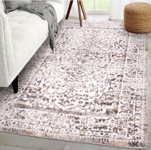 Orian Cloud 19 Persian Palace White 5'x8' Area Rug-4