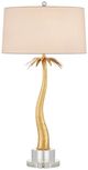 Currey & Company Mazari Clear/Gold Table Lamp-1