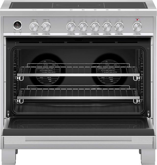 Fisher & Paykel Contemporary Series 9 36" Brushed Stainless Steel Pro Style Induction Range-1