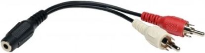 TrippLite 6" Female 3.5mm Stereo to 2 Male RCAs Y-Splitter Cable -0