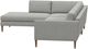 American Leather® Customizable Tali Petite 3-Piece Fabric  L-Shaped Sectional with Chaise-2