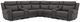 Parker House® Momentum 7-Piece Dark Granite Modular Power Reclining Sectional with Power Headrest and Lumbar-0
