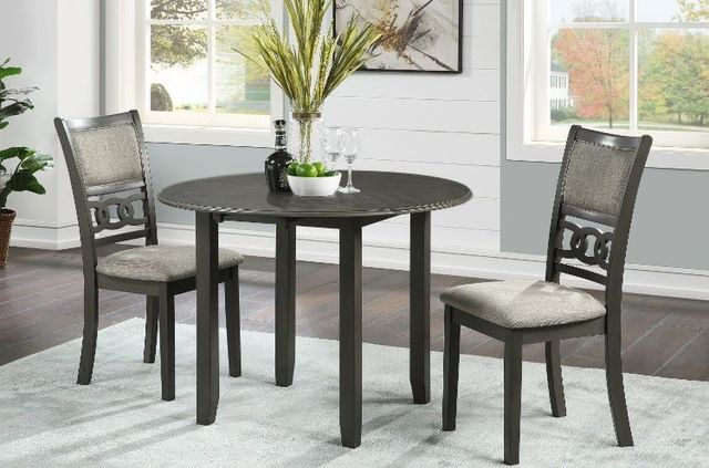 New Classic® Home Furnishings Gia 3-Piece Gray Dining Set-1