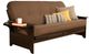 Kodiak Furniture Phoenix Linen Cocoa/Espresso Full Futon with Mattress-0