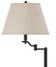 Cal® Lighting & Accessories Dana Beige/Dark Bronze Swing Arm Floor Lamp-1