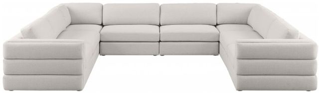 Meridian Furniture Beckham 8-Piece Beige Modular Sectional Sofa Set-1
