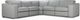 Jaymar Vanda Parallele 33 4 Piece Illusion Steel Gr. 30 Sectional-0
