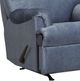 Affordable Furniture 2155 Chat Blue Manual Recliner-1
