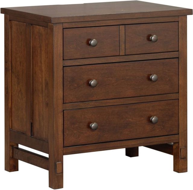 aspenhome® Channing Harvest Cherry 3-Drawer Nightstand-0
