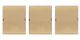 Olliix by Urban Habitat Wandering Strokes 3 Piece Multi Abstract Framed Canvas-1