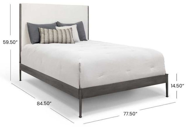 Wesley Allen Customizable Nile King Upholstered Panel Bed-2
