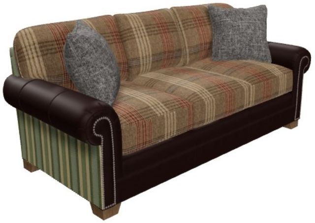 Craftmaster® Customizable Custom Blends 3-Seater Sofa with Throw Pillows-3