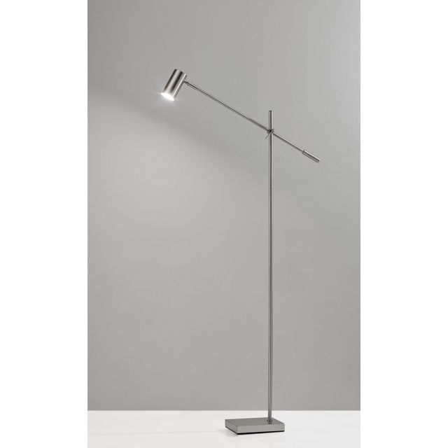 Adesso® Collette Brushed Steel LED Floor Lamp-1