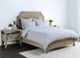 Classic Home French Herringbone 3-Piece Storm Cotton/Linen Queen Sheet Set-1