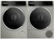 Bosch® Pearl Steel Front Load Washer & Electric Dryer Laundry Pair-0