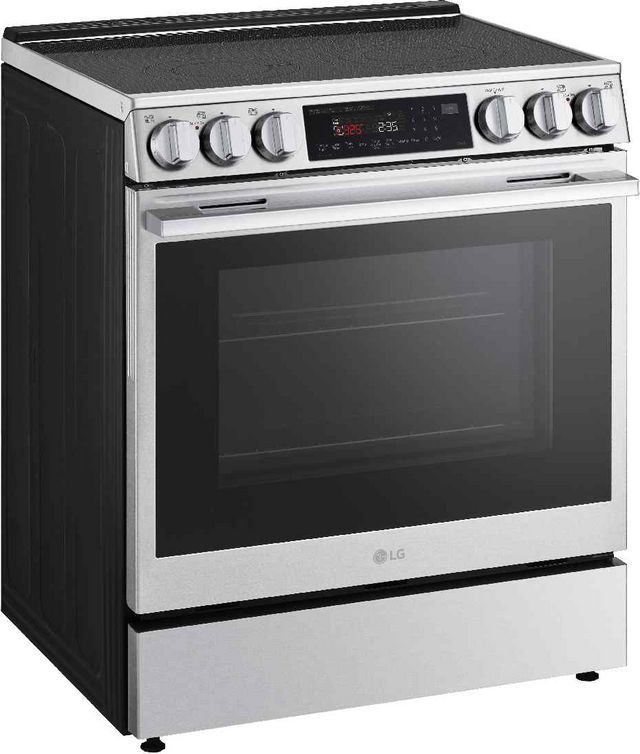 LG 30" PrintProof™ Stainless Steel Smart InstaView® Glass-Top Slide In Electric Range with ProBake Convection®-4