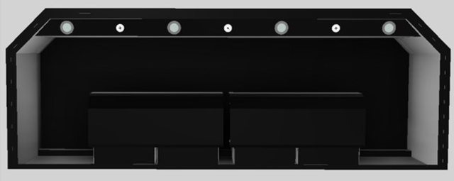 Vent-A-Hood® Designer Series 66" Black Wall Mounted Range Hood-1