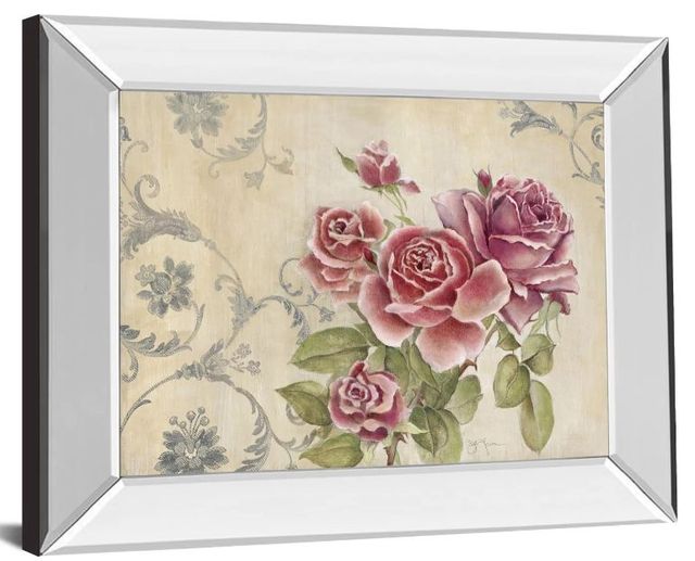 Classy Art Mon Jardin I by Tava Studios Mirror Framed Wall Art-1