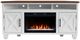 Legends Home Real Cozy Liberty Java/White 64" Corner Fireplace Console-3