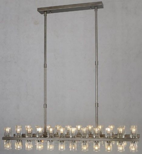 YHD Iron Gray 48-Light Chandelier-1