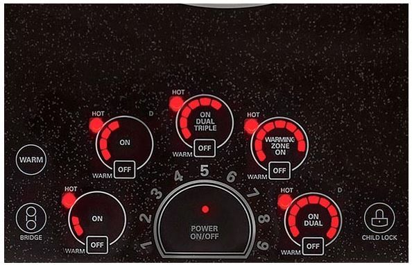 LG 36" Black/Stainless Steel Radiant Electric Cooktop-1