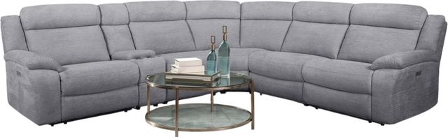 American Wholesale Furniture Lucy 6-Piece Dove Curved Sectional-0