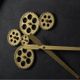 A & B Home Black Gear Clock-3