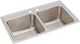 Elkay Lustertone® Classic Lustrous Satin 33" x 19-1/2" x 10-1/8" 2-Hole Equal Double Bowl Drop-In Sink-0