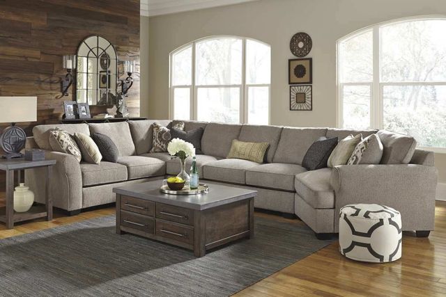 Benchcraft® Pantomine 4-Piece Driftwood Left-Arm Facing Sectional with Cuddler and Armless Sofa-3