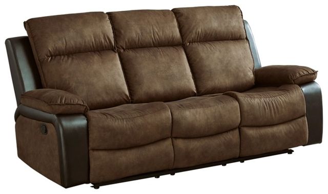 Signature Design by Ashley® Woodsway Brown Reclining Sofa-0