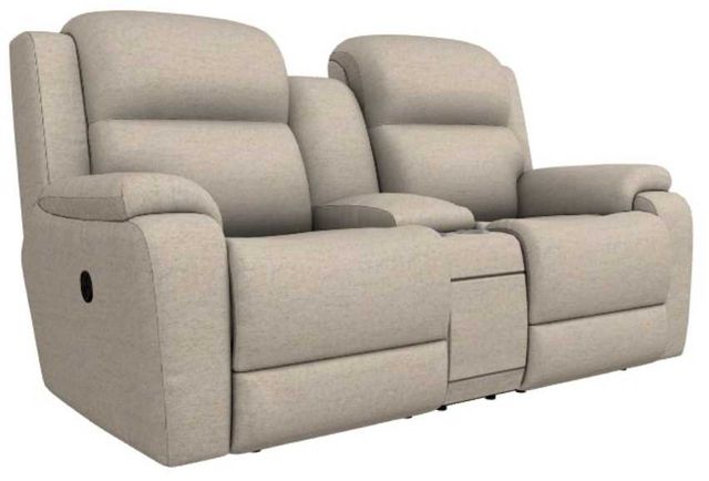La-Z-Boy® Dorian Bisque Manual Reclining Loveseat with Console-0