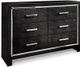 Signature Design by Ashley® Kaydell 2-Piece Black Queen Upholstered Panel Bedroom Set-2
