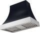 AGA Cascade 36" Gloss Black Wall Mounted Range Hood with Polished Chrome Trim-0