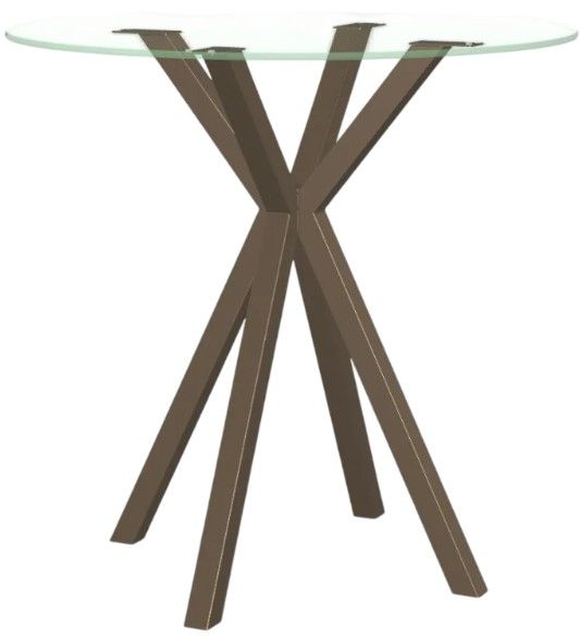 Amisco Customizable Asterisk Round Bar Height Table-0