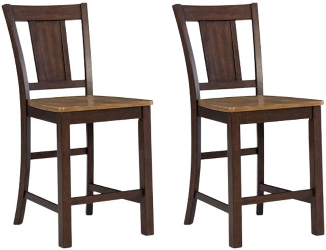 Signature Design by Ashley® Anixburg Dark Brown/Light Brown Bar Stool-3