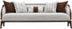 Michael Amini® Houston Gray/Walnut Sofa-2