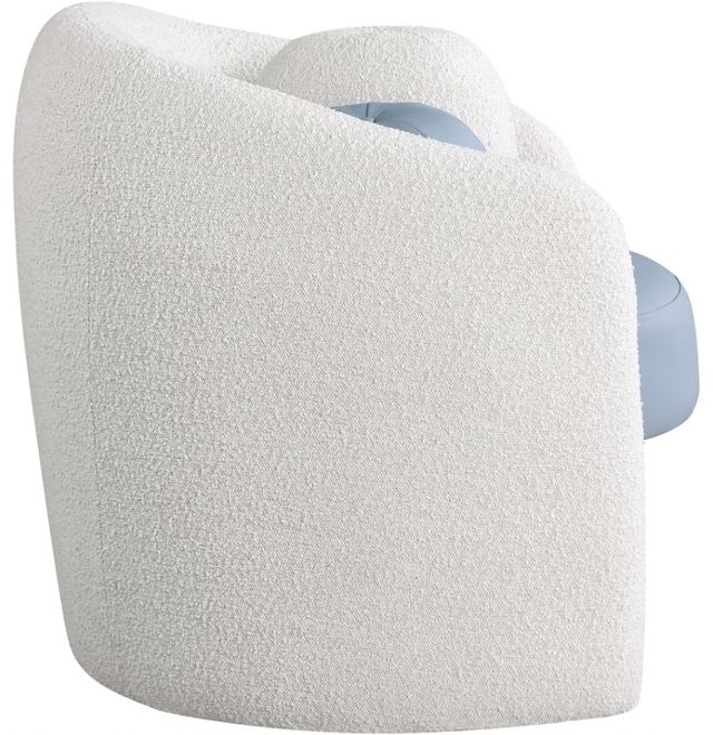 Meridian Furniture Acadia Blue/Cream Accent Chair-2