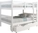 Donco Kids Austin Mission White Full/Full Bunk Bed with Drawer Storage-0
