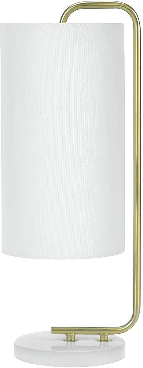 Monarch Specialties Inc. 20"H White Marble Table Lamp-0