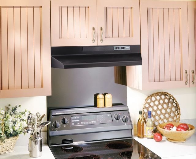 Broan® 30" Black Convertible Under The Cabinet Hood-1