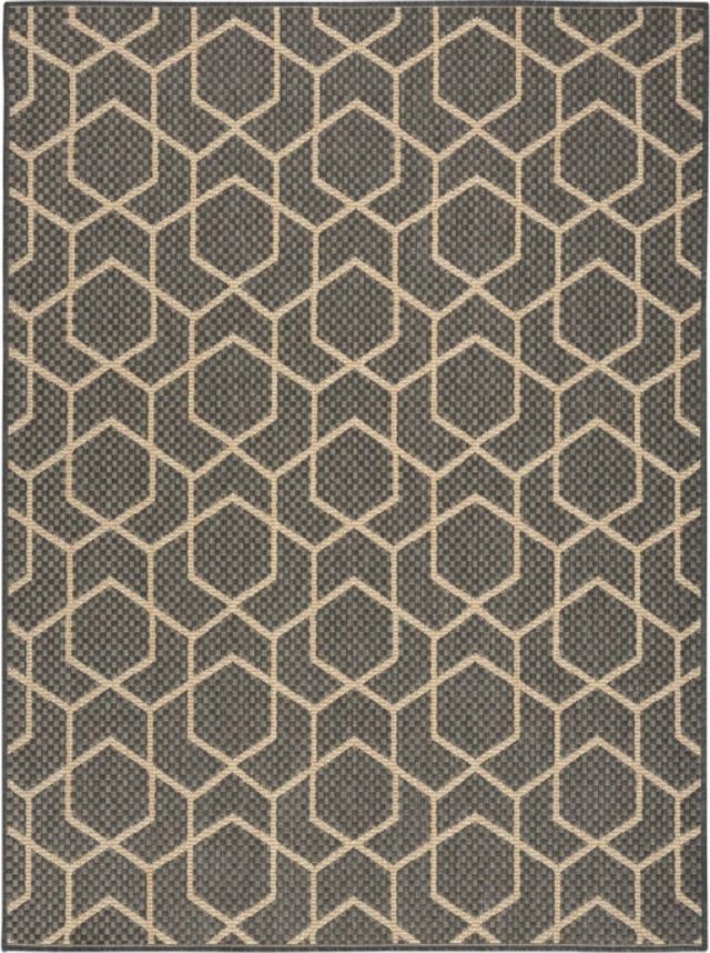 Nourison Home™ Horizon HOZ01 Charcoal 5'x7' Style 1 Area Rug-0
