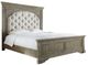 Steve Silver Co. Highland Park Beige/Waxed Driftwood King Upholstered Panel Bed-1