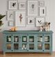 Jofran Inc. Rustic Shores Surfside Blue 6-Door Low Cabinet-1