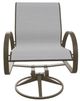 Telescope Casual Aruba Abalone/Beachwood Aluminum/Fabric Outdoor Sling Swivel Rocker-1
