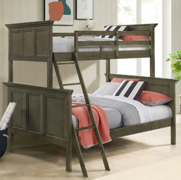 Intercon San Mateo Gray Youth Twin/Full Bunk Bed-1