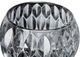 A & B Home Smoked Gray Round Candle Holder with Embossed Pattern-2