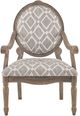 Olliix by Madison Park Grey/White Brentwood Exposed Wood Arm Chair-0