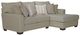 Jackson Furniture Middleton 2-Piece Cement Right-Arm Facing Loveseat Sectional and Chaise-0